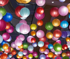 colorful lanterns Stock Photo 02