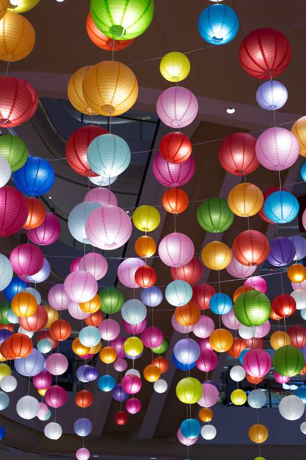 colorful lanterns Stock Photo 02