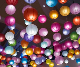 colorful lanterns Stock Photo 03