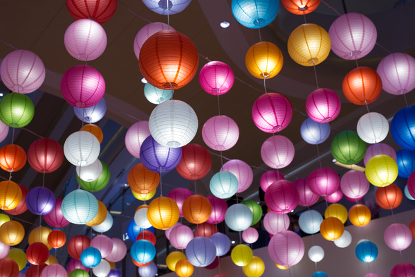 colorful lanterns Stock Photo 03