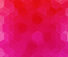 hexagon with pink gradient background vector 01