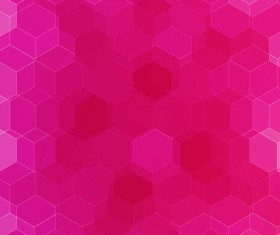 hexagon with pink gradient background vector 02