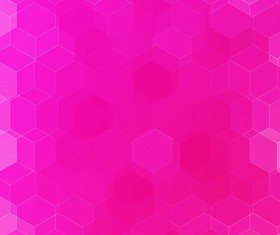 hexagon with pink gradient background vector 03