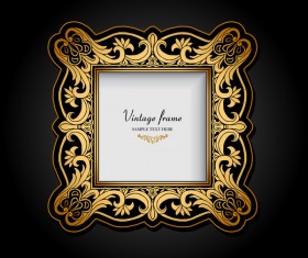 vintage doodle frame vector