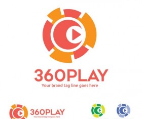 360 play logos design vector 02