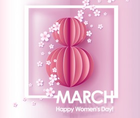 8 March womens day cards elegant vector 02