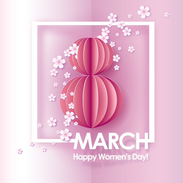 8 March womens day cards elegant vector 02