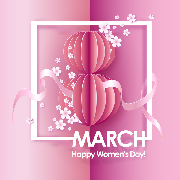 8 March womens day cards elegant vector 04
