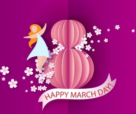 8 March womens day cards elegant vector 05