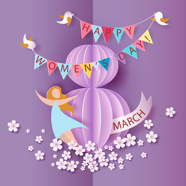8 March womens day cards elegant vector 07