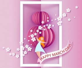 8 March womens day cards elegant vector 09