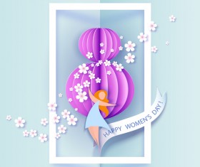 8 March womens day cards elegant vector 13