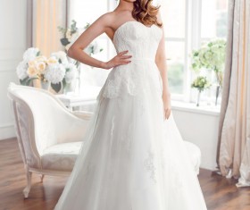 A bride wearing beautiful clothes Stock Photo 01