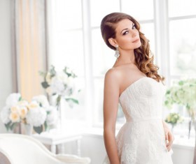 A bride wearing beautiful clothes Stock Photo 02