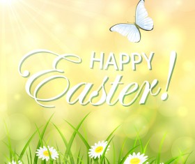 Abstract Easter background material vector