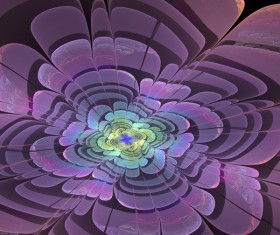 Abstract fractal flower Stock Photo 07
