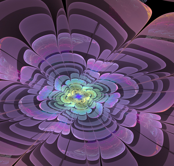 Abstract fractal flower Stock Photo 07