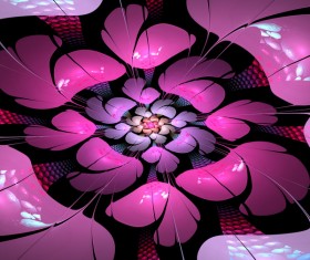 Abstract fractal flower Stock Photo 08