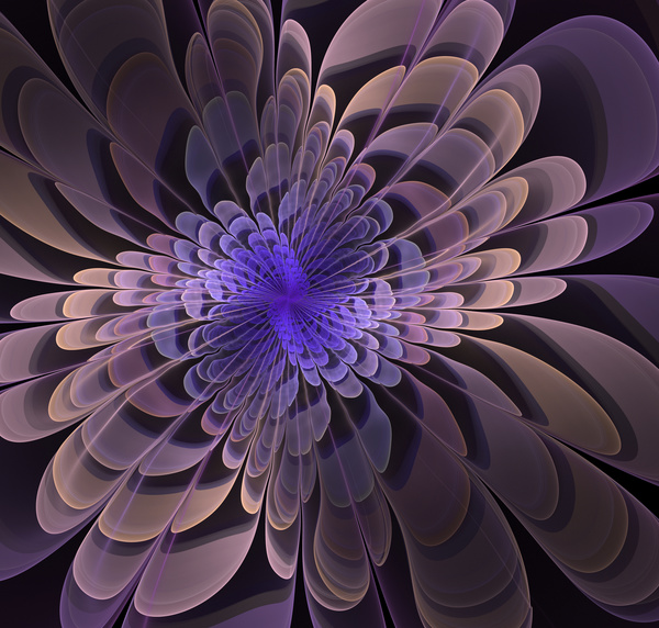 Abstract fractal flower Stock Photo 09
