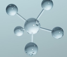 Abstract molecule background Stock Photo 02