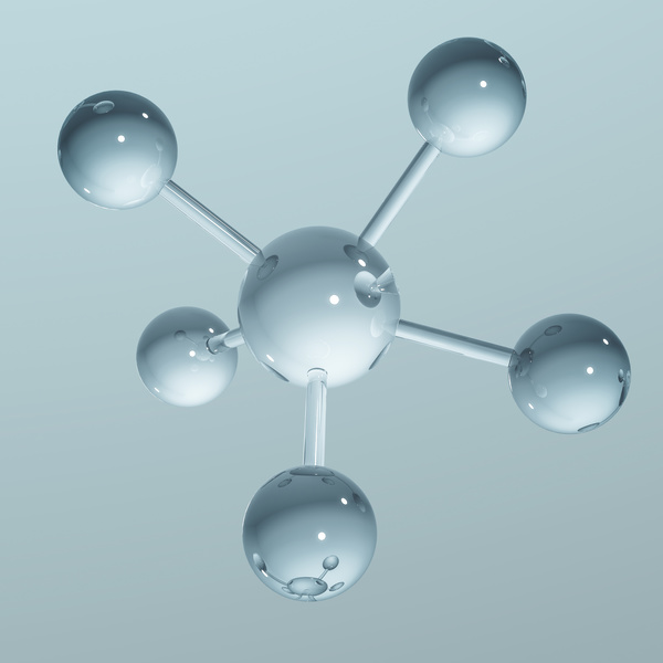 Abstract molecule background Stock Photo 02