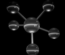 Abstract molecule background Stock Photo 03