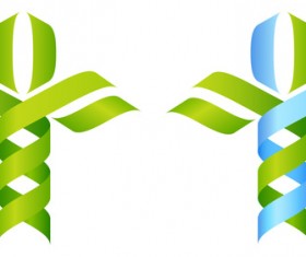 Abstract ribbon tree vectors 02