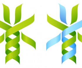 Abstract ribbon tree vectors 03