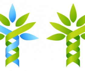 Abstract ribbon tree vectors 05