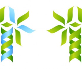 Abstract ribbon tree vectors 08