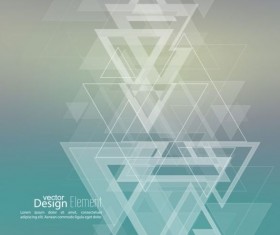 Abstract triangle with blurred background vector 01