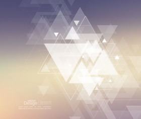 Abstract triangle with blurred background vector 03