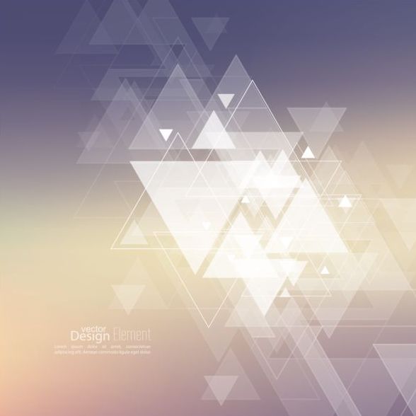 Abstract triangle with blurred background vector 03