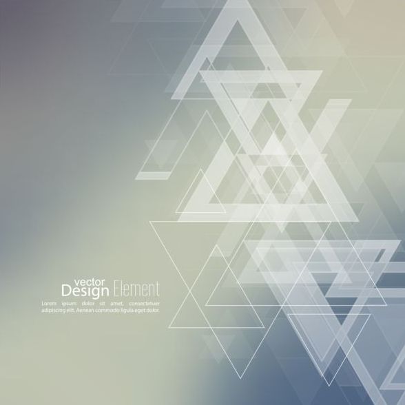 Abstract triangle with blurred background vector 05