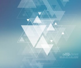 Abstract triangle with blurred background vector 06