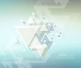 Abstract triangle with blurred background vector 07