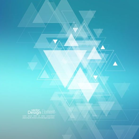 Abstract triangle with blurred background vector 08