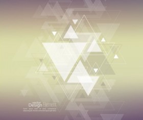 Abstract triangle with blurred background vector 12