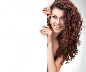 After the wall leaned woman HD picture