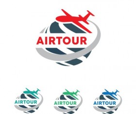 Air tour detail logo design vector