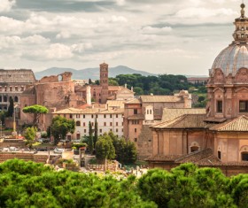 Ancient Roman ruins Stock Photo 05