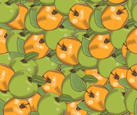 Apple seamless hand drawn vector 02