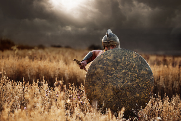 Armed with shields and spears Spartans HD picture 01