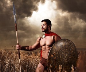 Armed with shields and spears Spartans HD picture 03
