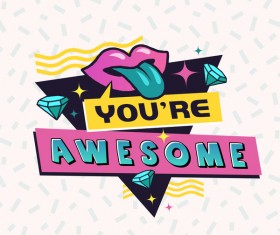 Awesome label vector