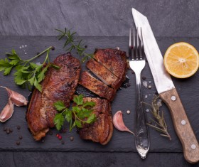 Baked pork meat HD picture 02