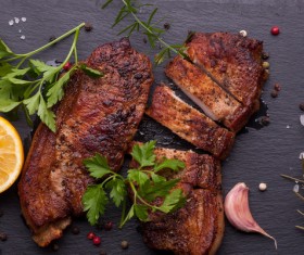 Baked pork meat HD picture 04