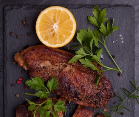 Baked pork meat HD picture 06