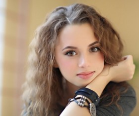 Beautiful fresh girl Stock Photo