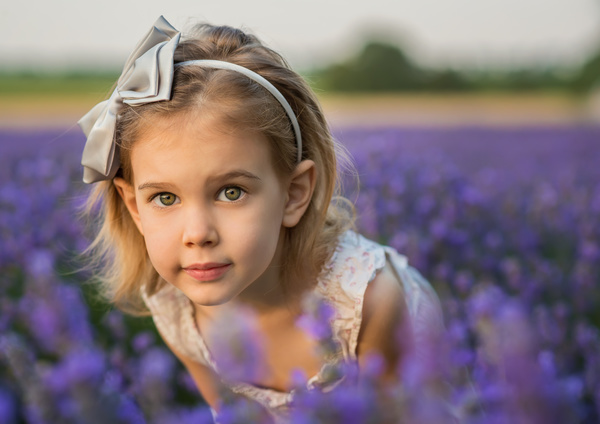 Beautiful little girl Stock Photo